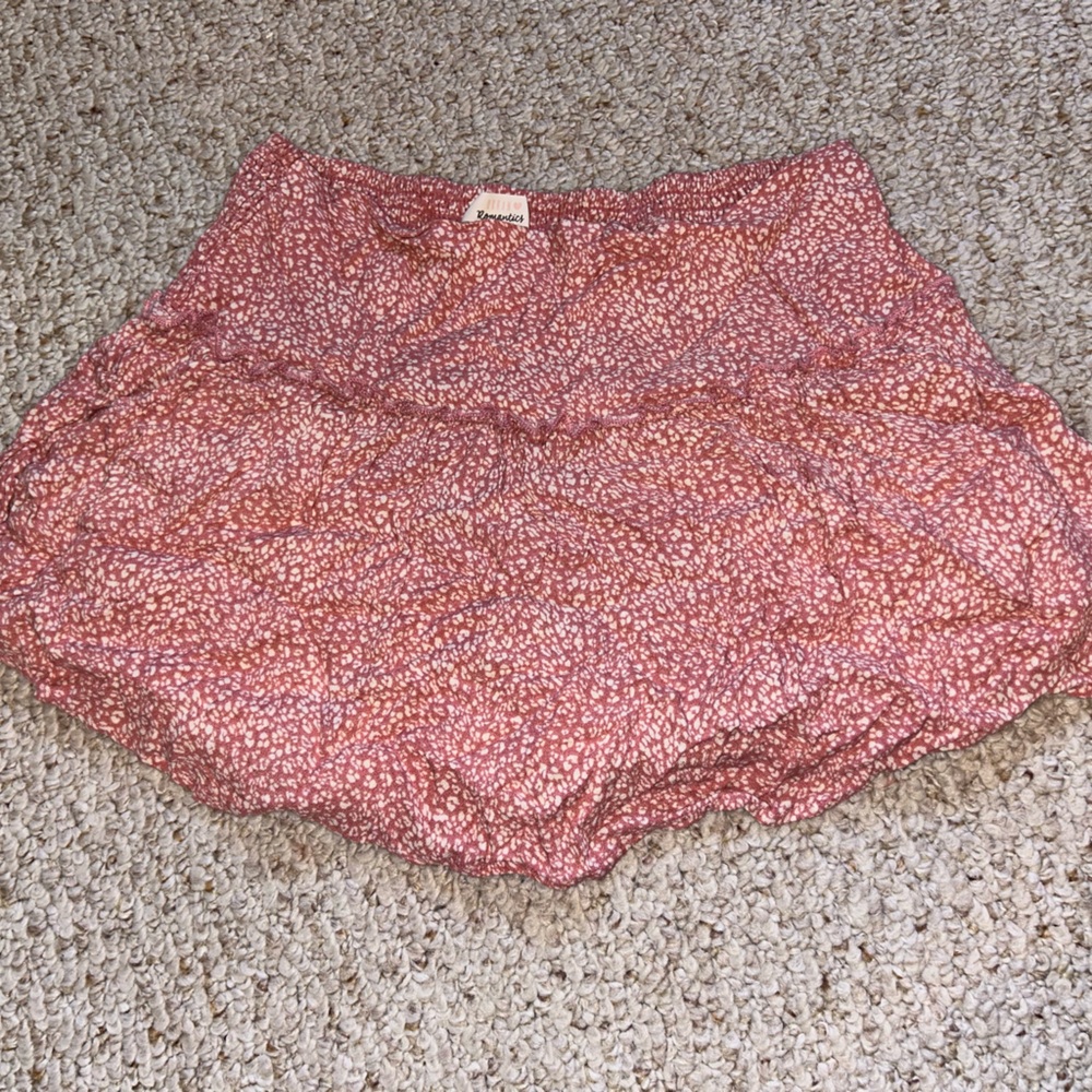 Pink Skort with white cheetah print